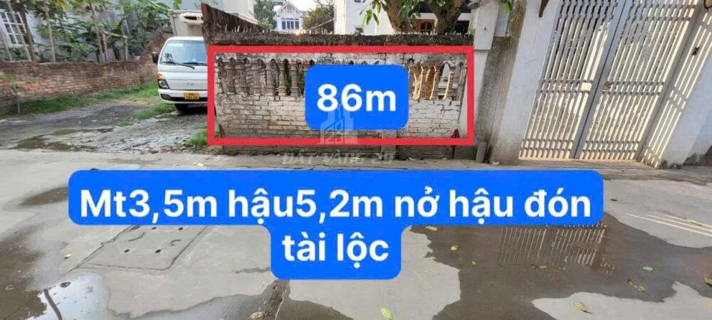 Bán đất làn 2 Quốc Lộ 6 Đông Sơn Chương Mỹ 86m² Giá đầu tư