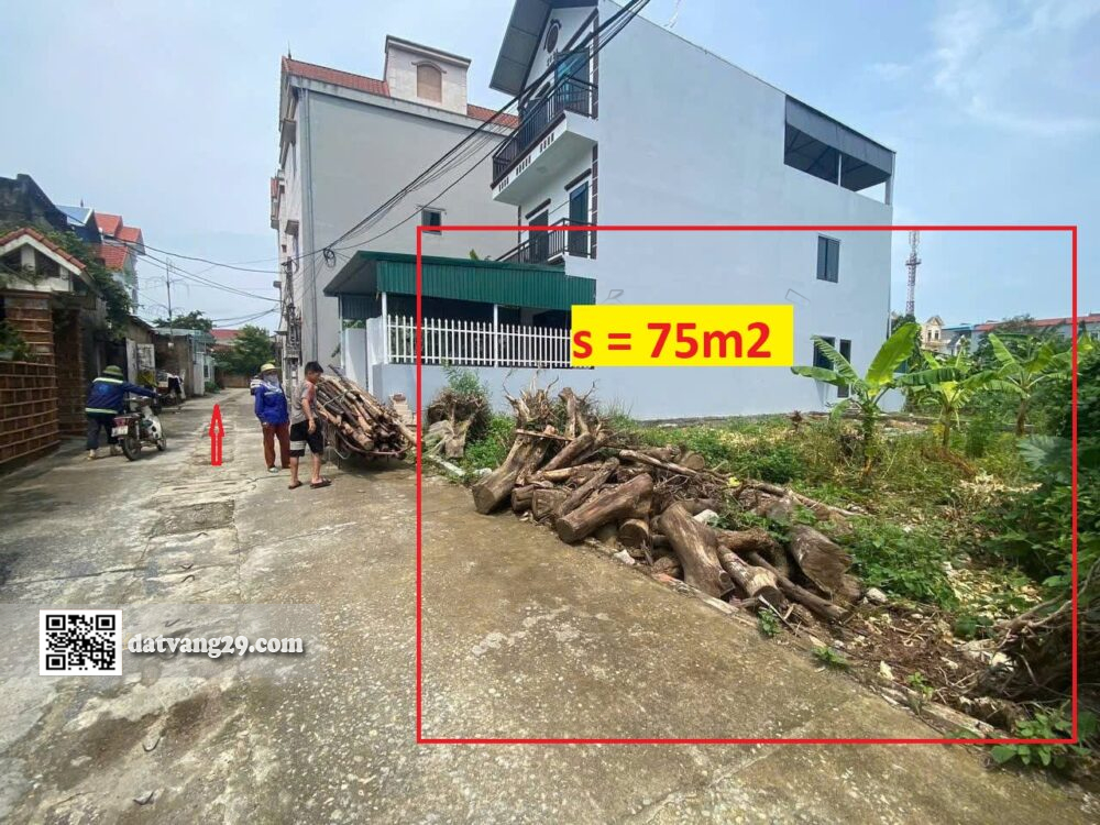 Bán đất Trung Tiến Trần Phú 75m² Gần trường học, chợ, UBND xã