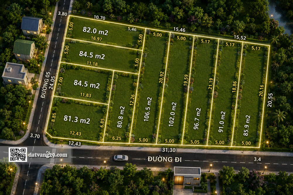Bán đất Đông Nam Nam Phương Tiến 96.7m² (LK3) – sổ đỏ chính chủ – giá đầu tư