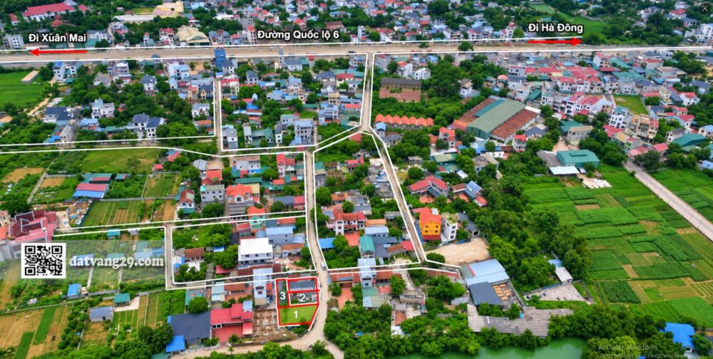 Bán đất Xóm Đông Đông Sơn Chương Mỹ 90,7m² Ngay gần Quốc lộ 6, thuận tiện di chuyển LK3
